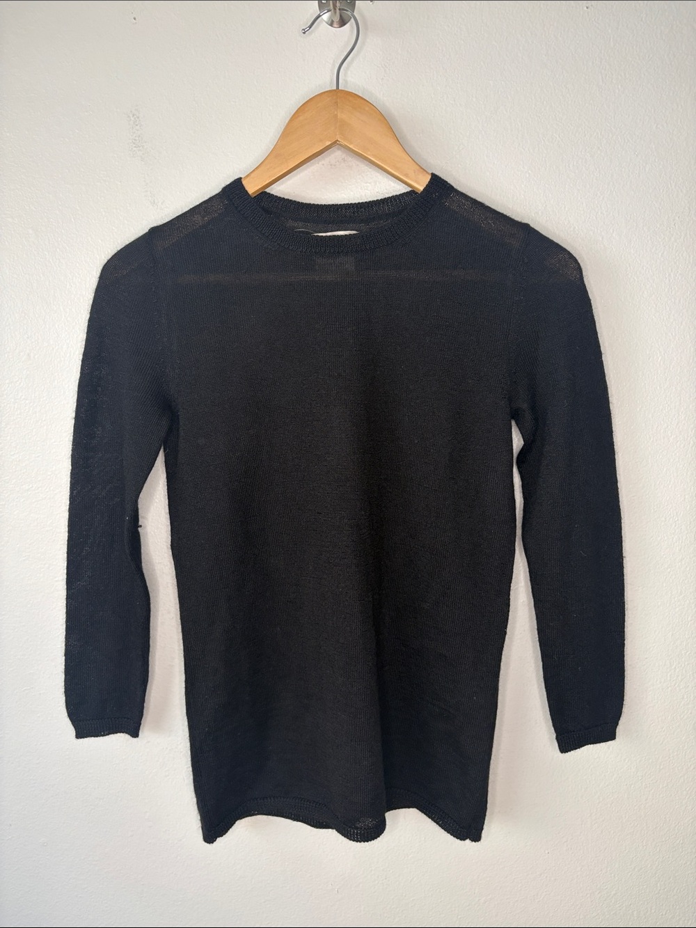 Cuyana Baby Alpaca black Sweater NWOT XS